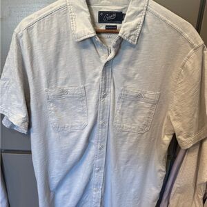 Grayers Light Gray Casual Button-Down Shirt